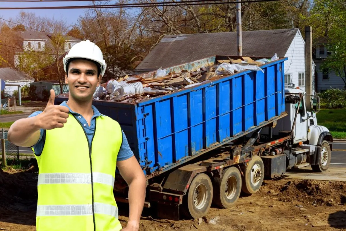 dumpster contractors thumbs up